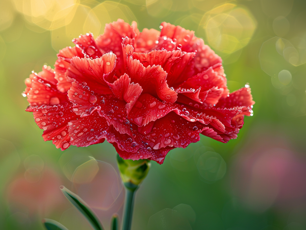 Œillet rouge : symbolique et signification dans le langage des fleurs