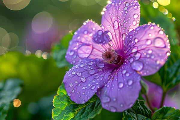Fleur violette : beauté et vertus insoupçonnées