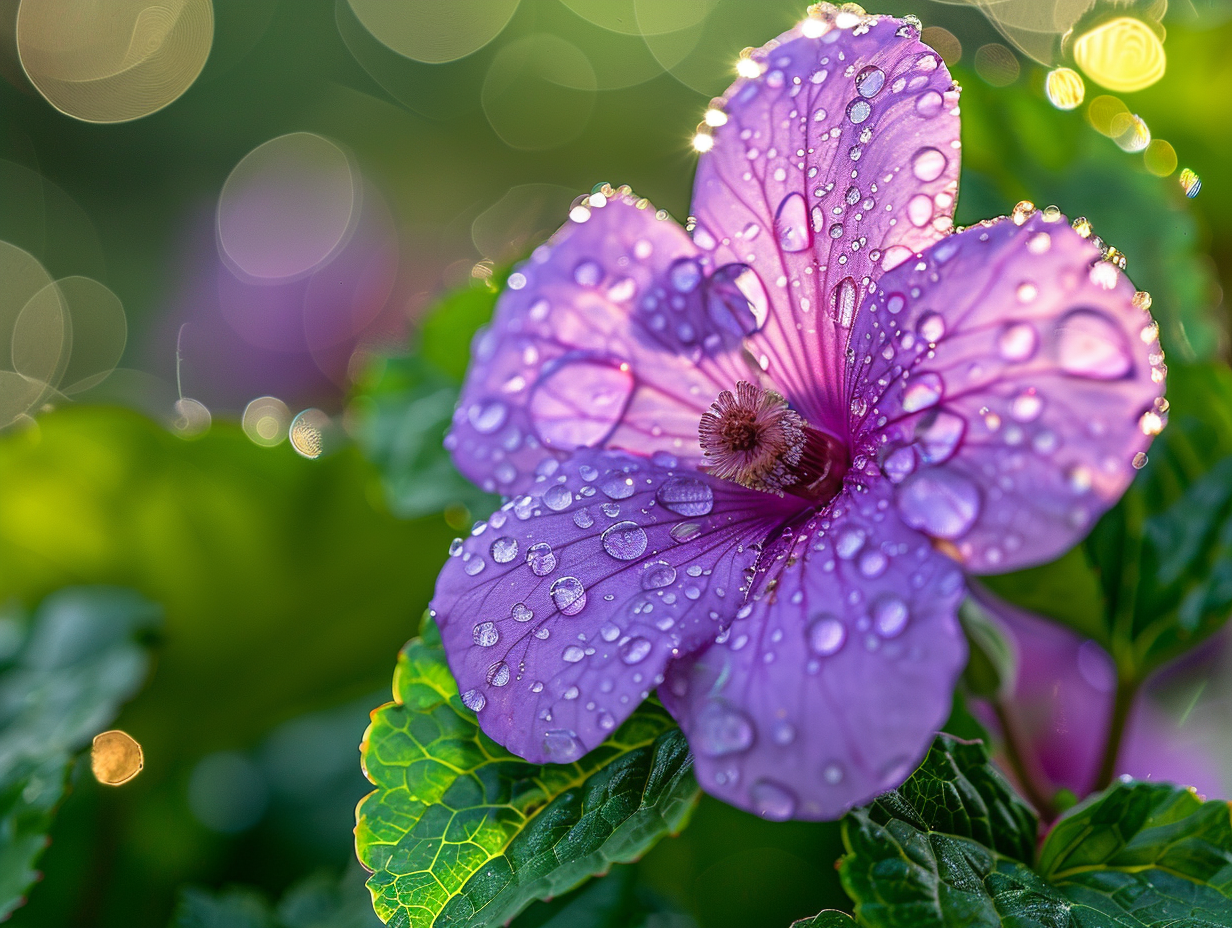 Fleur violette : beauté et vertus insoupçonnées