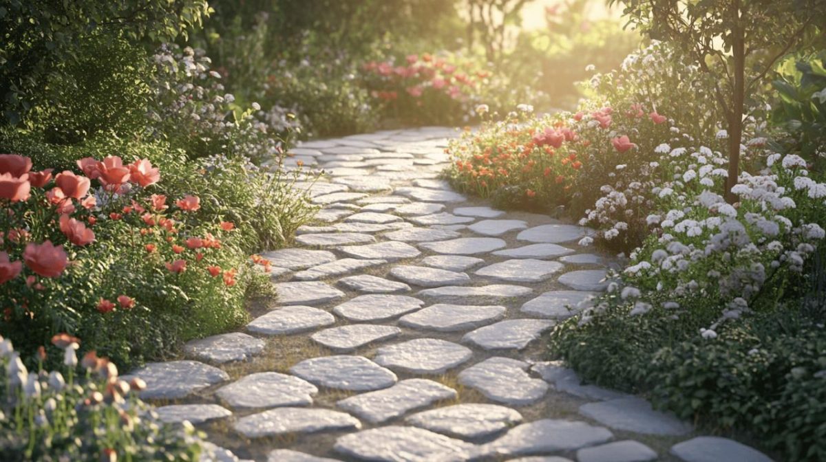 Créez un jardin unique avec le dallage opus incertum