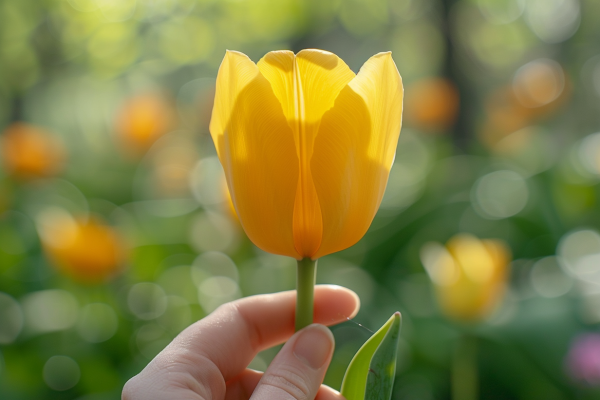 Pourquoi offrir une tulipe jaune ? Signification et nuances