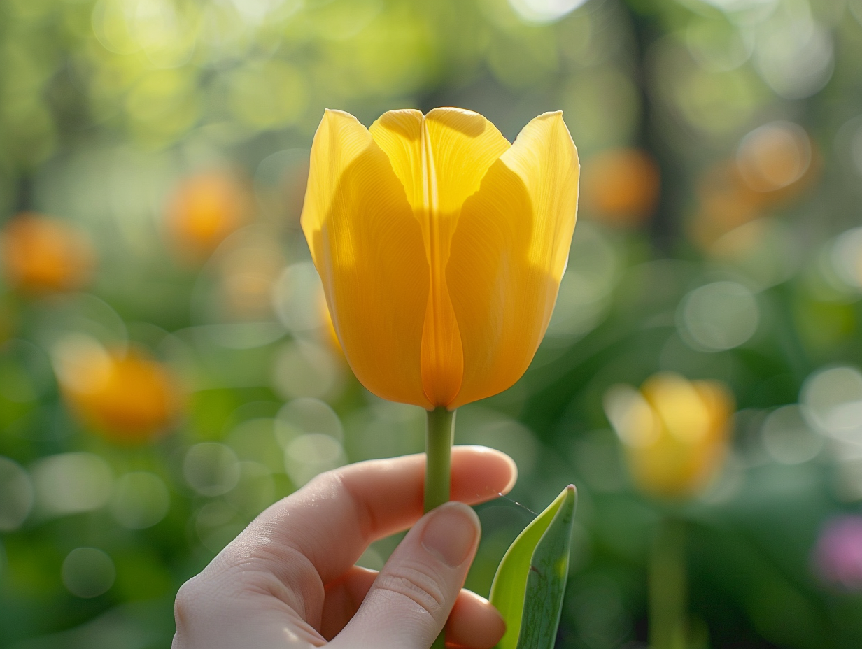 Pourquoi offrir une tulipe jaune ? Signification et nuances