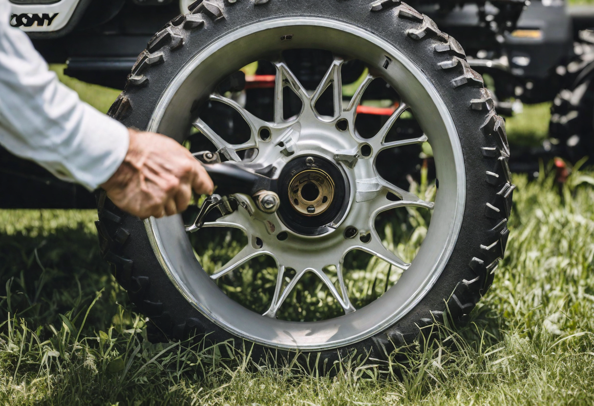 Enlever roue arrière tracteur pelouse : astuces et solutions efficaces