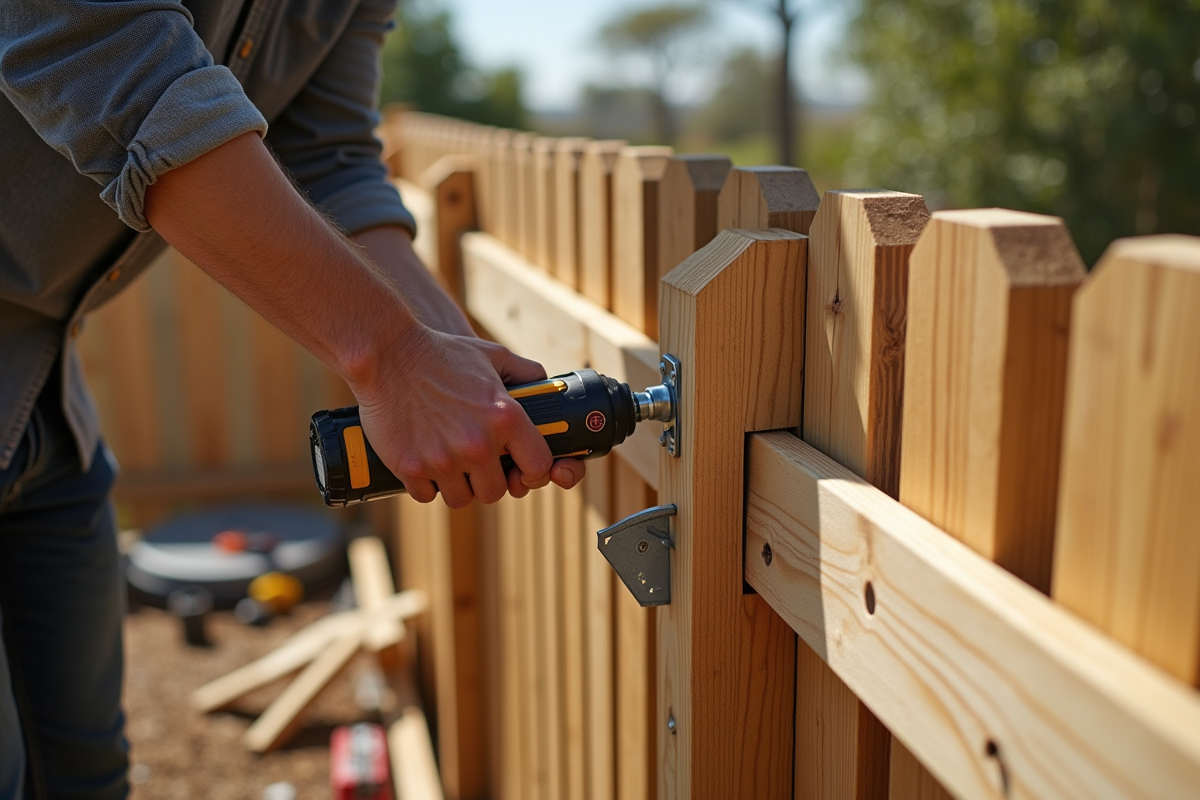 Les meilleures techniques pour installer un ancrage lame pour clôture en bois