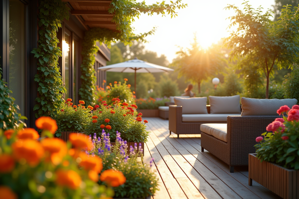 Terrasse fleurie : réussir l’aménagement de son espace extérieur en beauté !