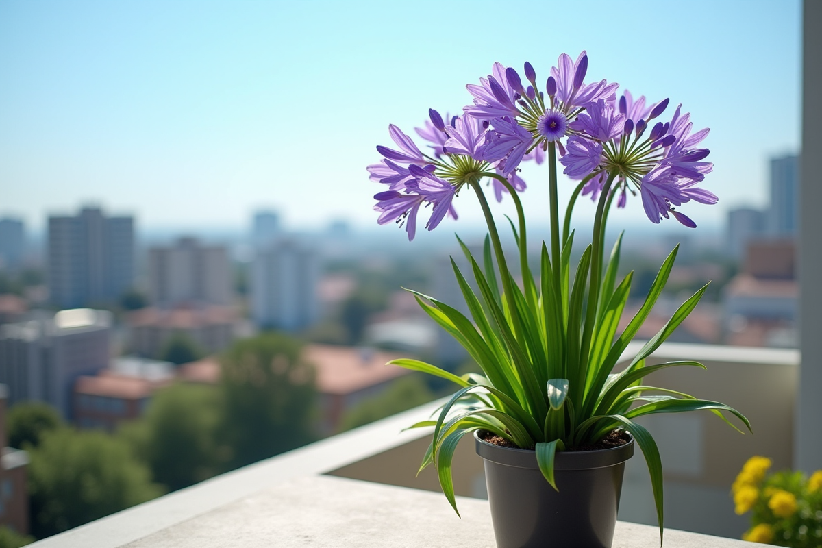 agapanthes fleurs