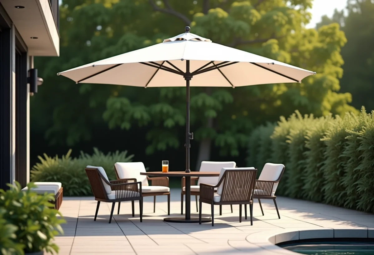 Dalle de parasol : choisir la fixation optimale pour votre espace extérieur